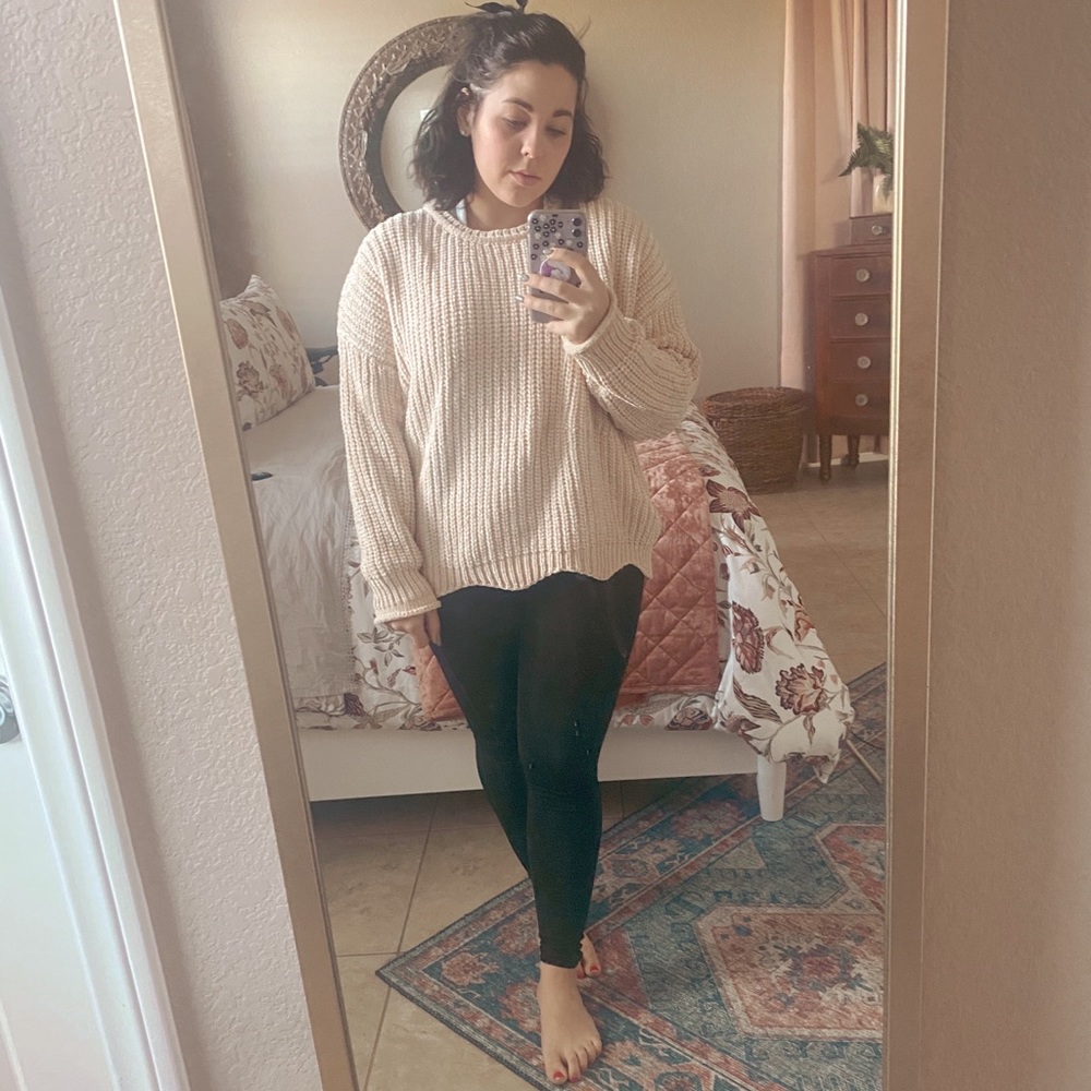 Chenille Chunky Knit Sweater